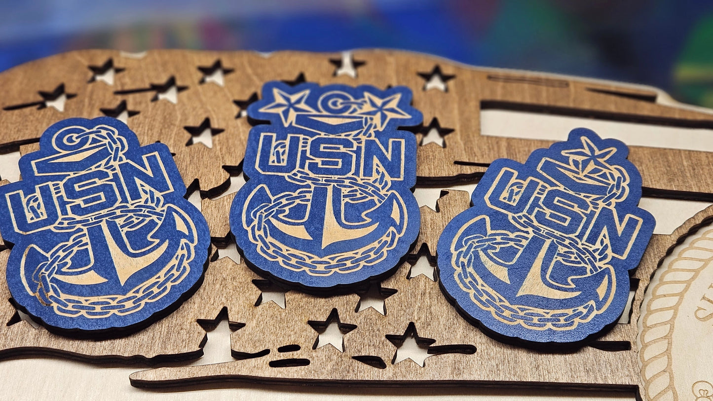 Custom Laser-cut Flag - Military Laser-cut Flag