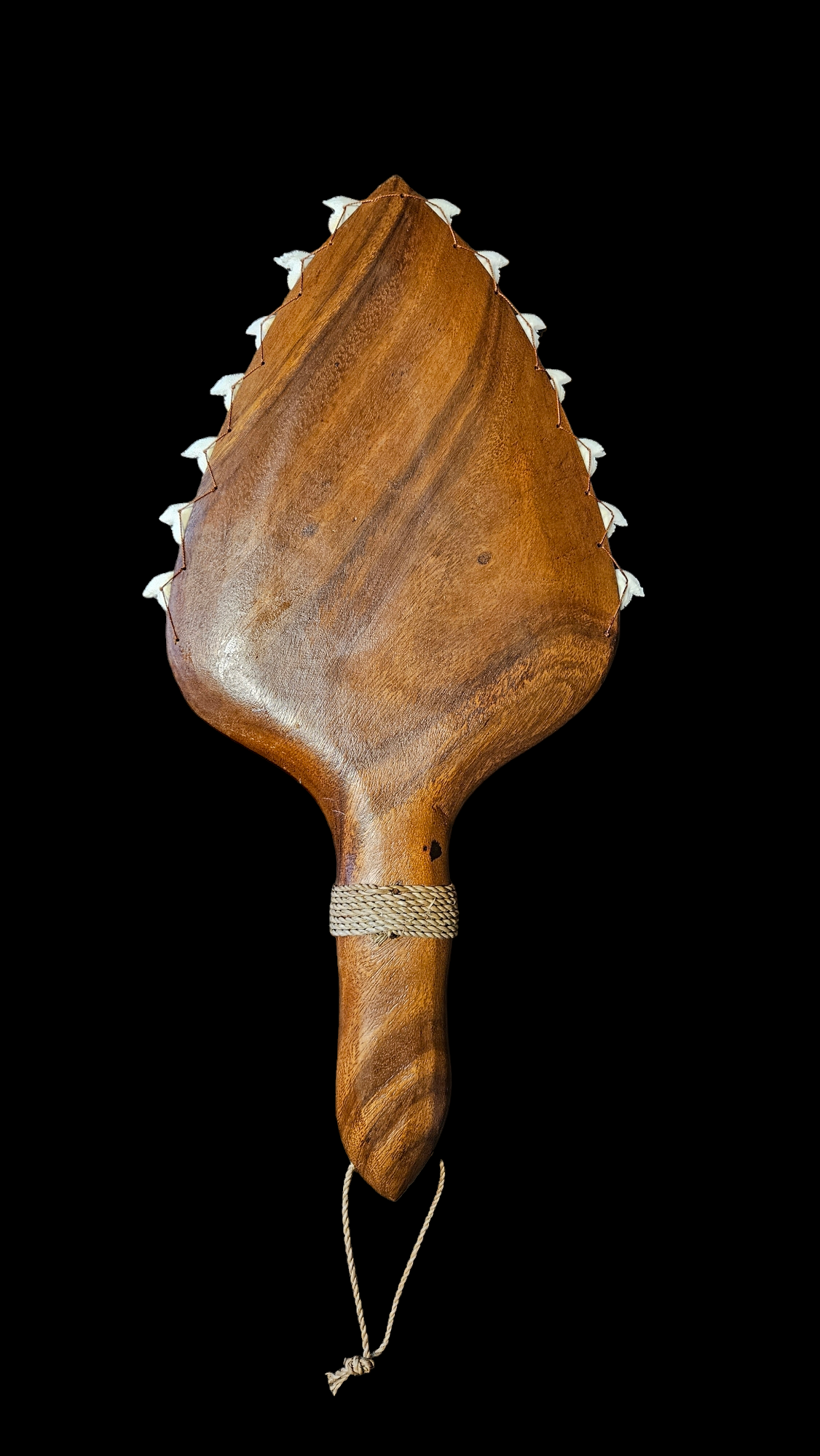 Engraved - Hawaiian War Axe/Club - Shark Tooth