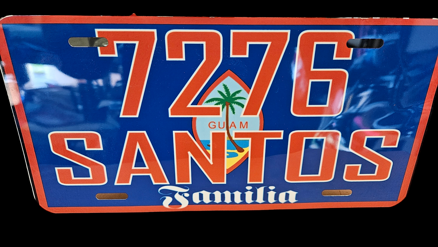 Customized License Plate