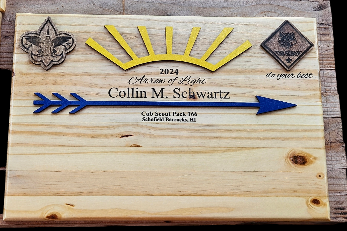 Boy Scout Plaque