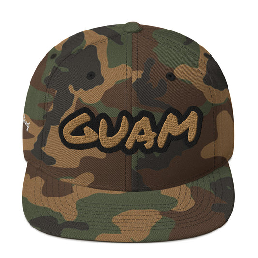 Guam-Camo-If anything Snapback Hat