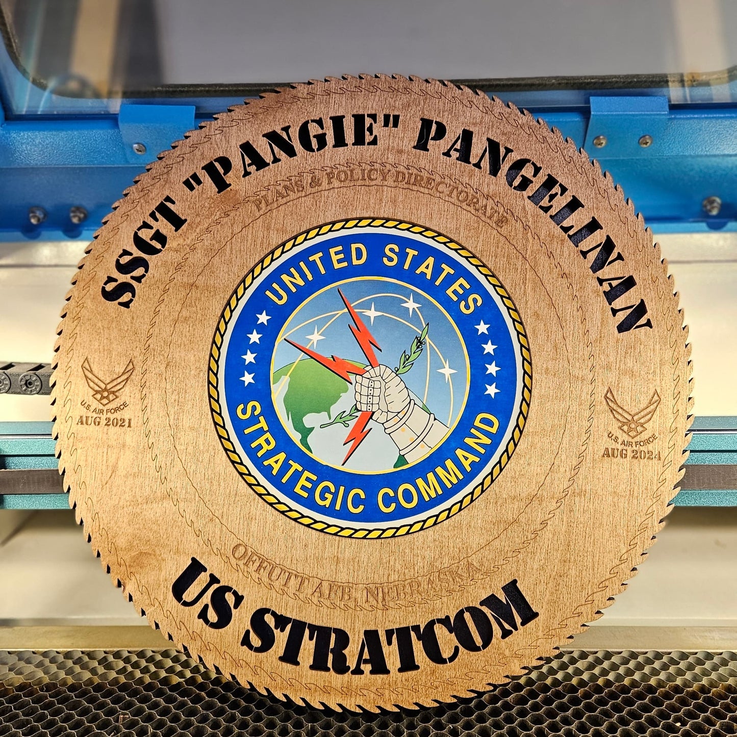 Circle Plaque - Military Plaque - 15" x 15"