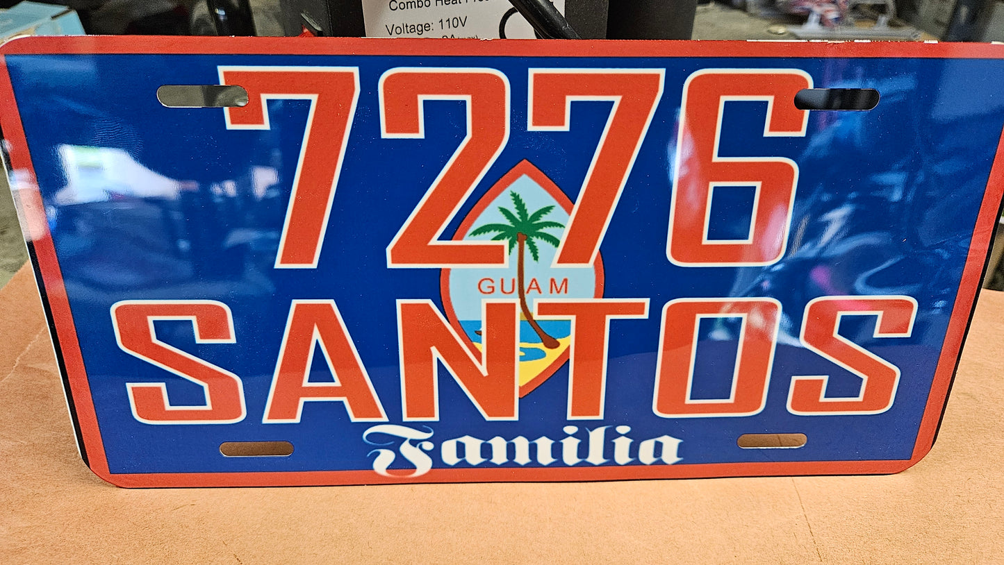 Customized License Plate