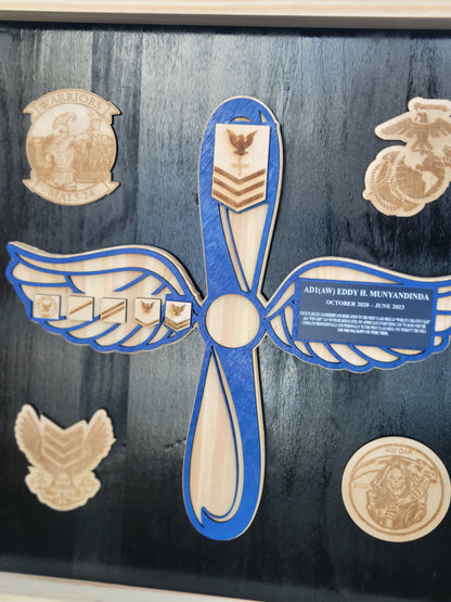 Open Shadow box - Custom Military Open Shadow box