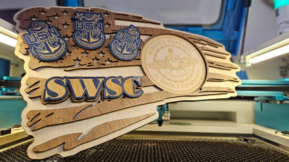 Custom Laser-cut Flag - Military Laser-cut Flag
