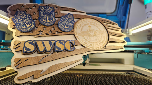 Custom Laser-cut Flag - Military Laser-cut Flag