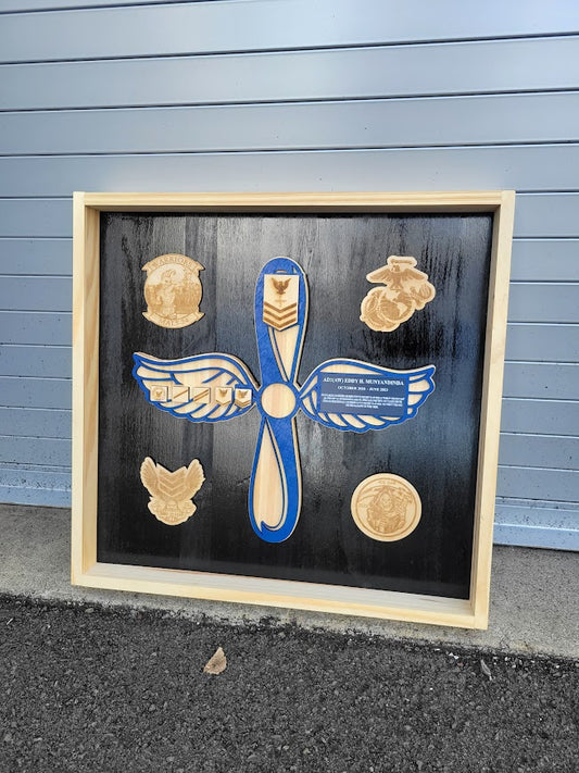 Open Shadow box - Custom Military Open Shadow box