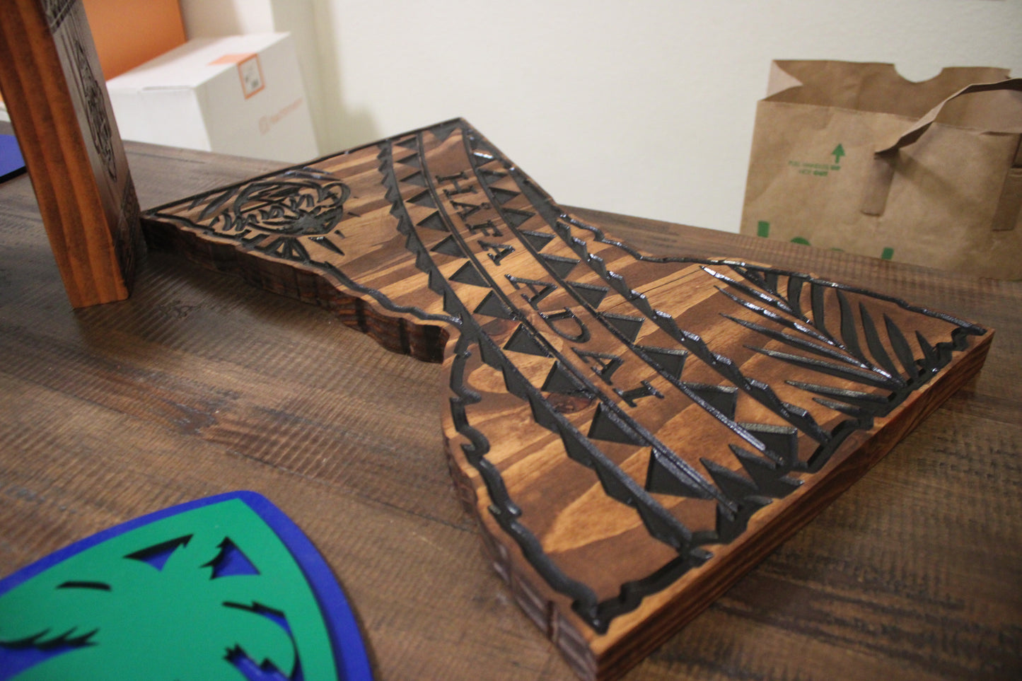 Latte Stone - Tribal - Hafa Adai - CNC cut