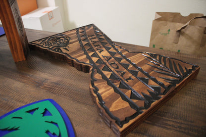 Latte Stone - Tribal - Hafa Adai - CNC cut