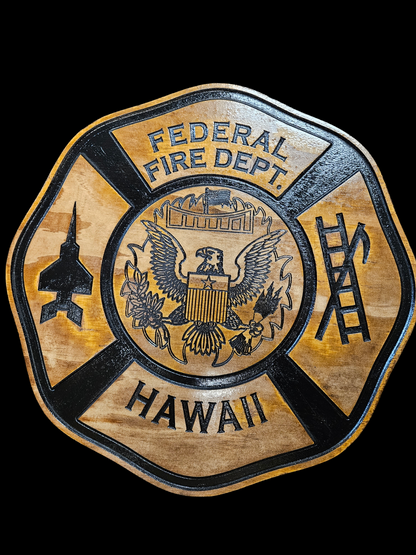 Fire Fighter - Fire Fighter Wood Plaque