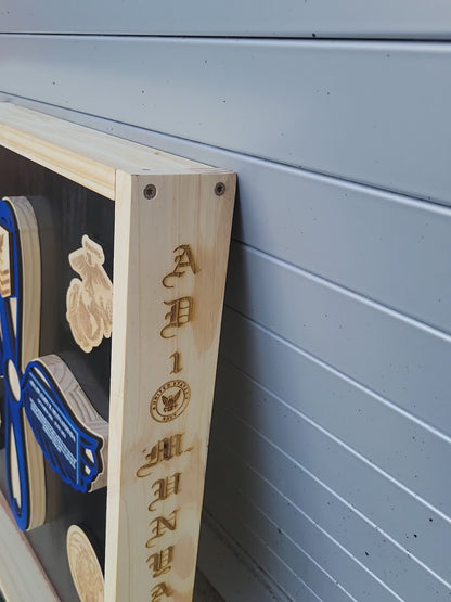 Open Shadow box - Custom Military Open Shadow box