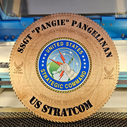 Circle Plaque - Military Plaque - 15" x 15"