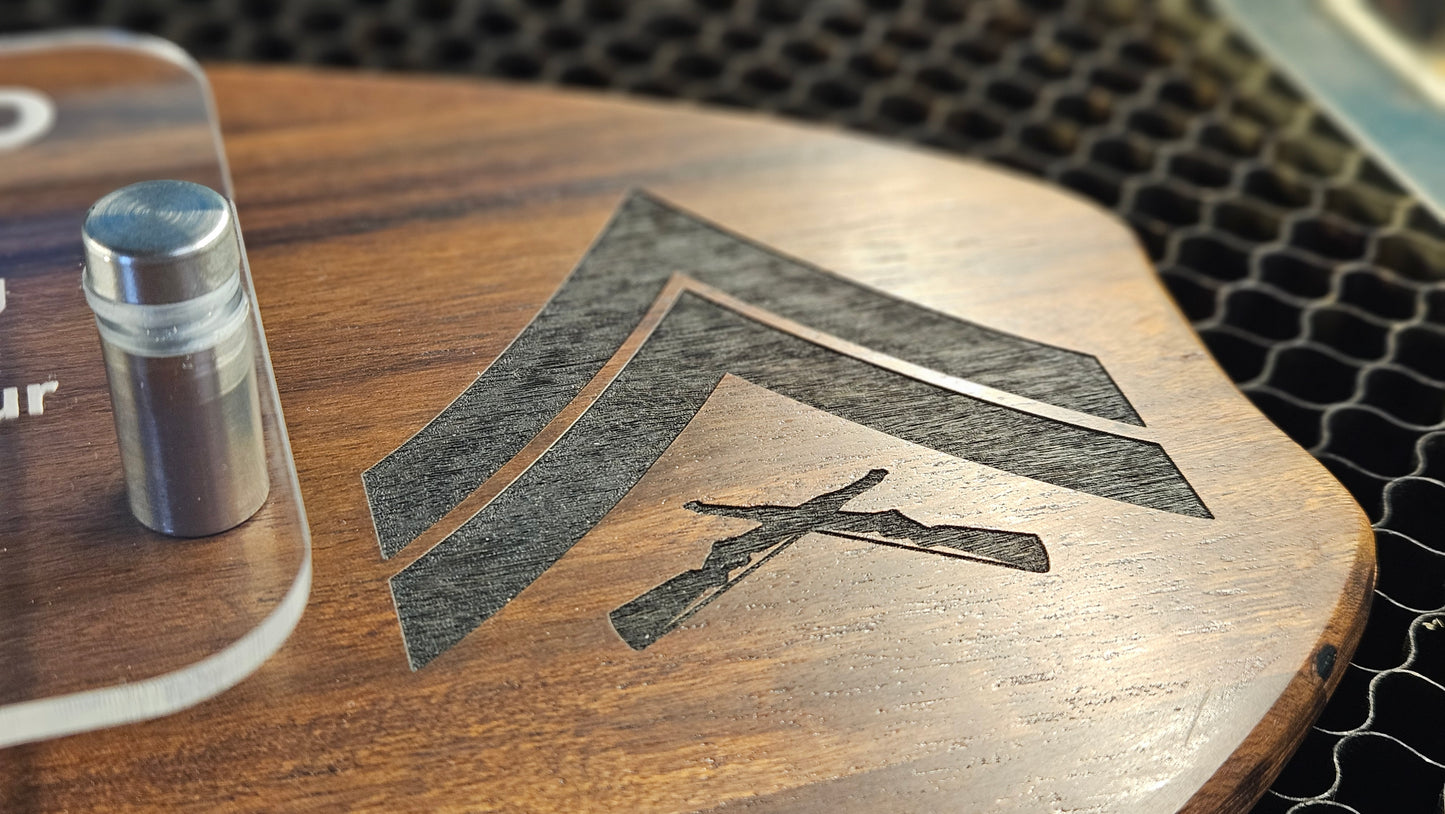 Surfboard Koa Plaque