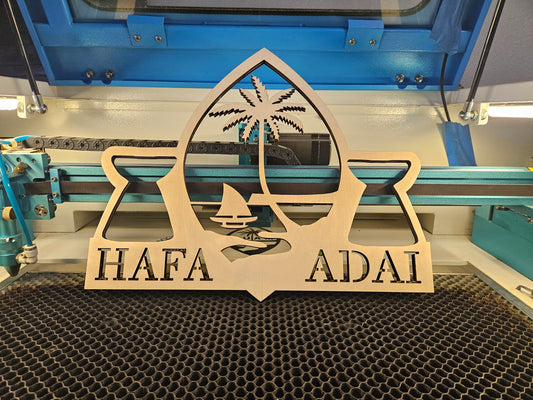 Hafa Adai Wood Sign - Indoor/outdoor