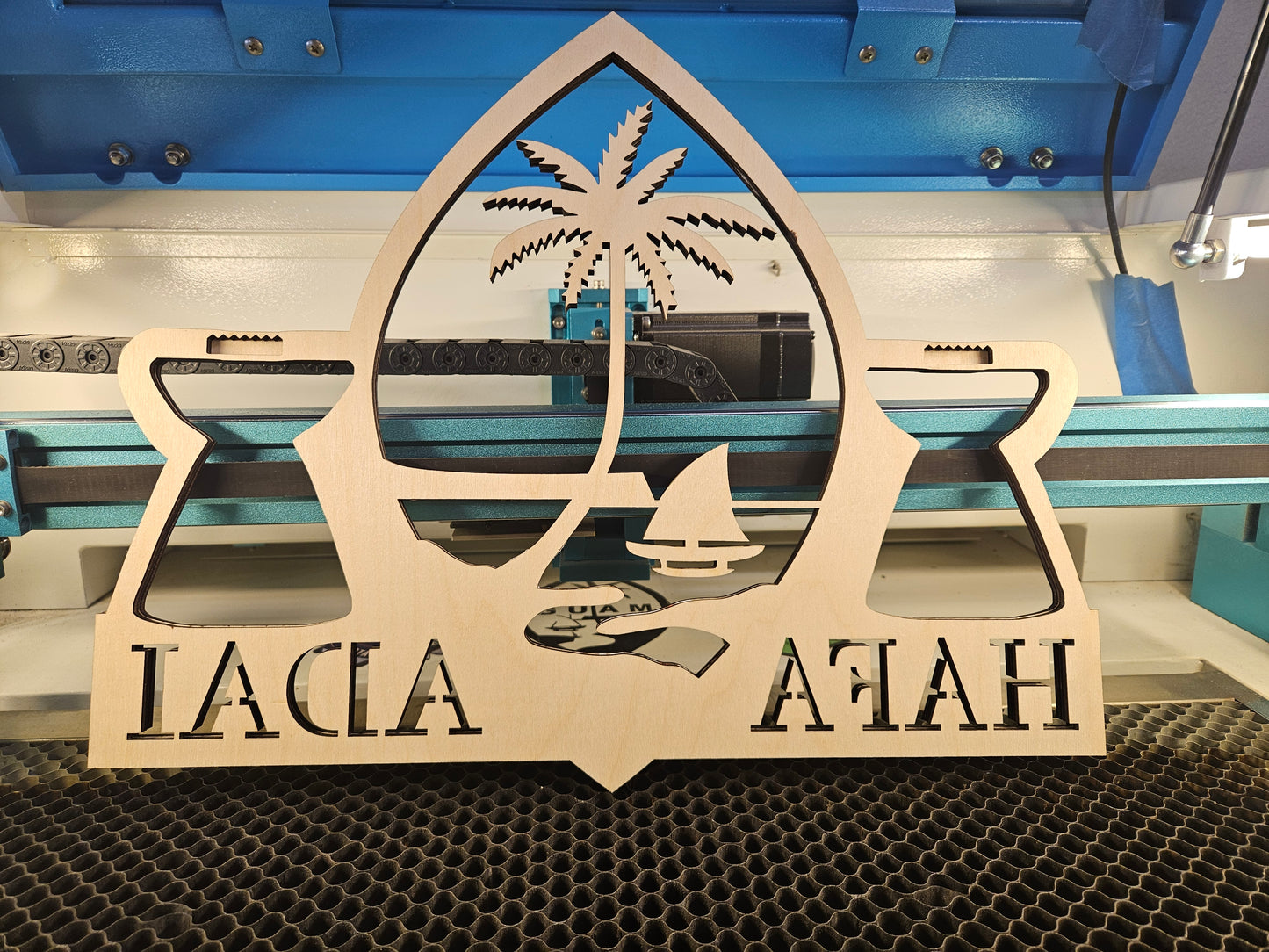 Hafa Adai Wood Sign - Indoor/outdoor